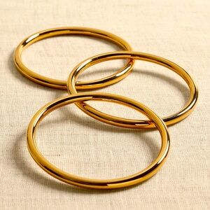 NWT BANANA REPUBLIC RAVENA TRIPLE BANGLE SET | AUREUS + ARGENT